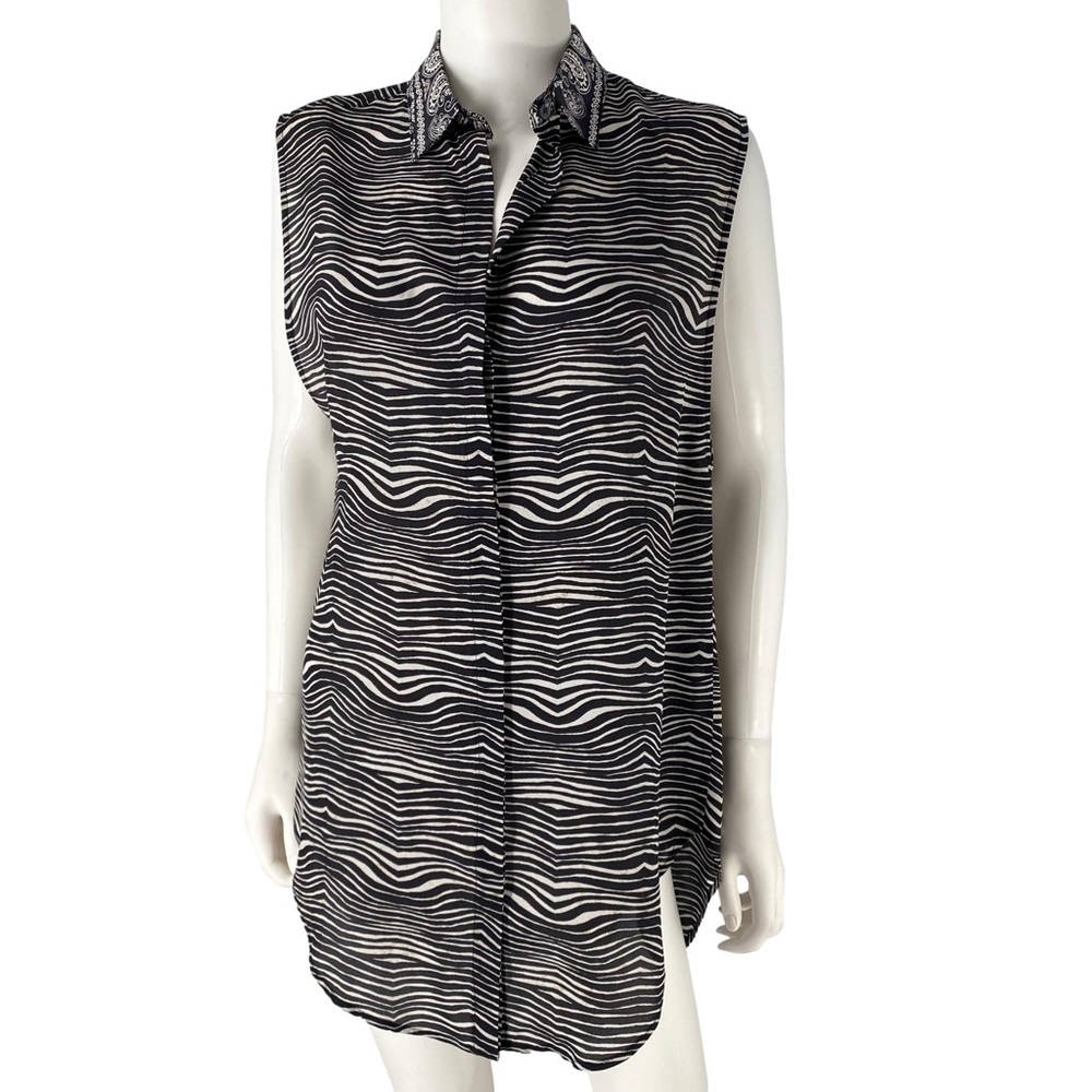 Pierre Balmain Silk Shirt Dress 40